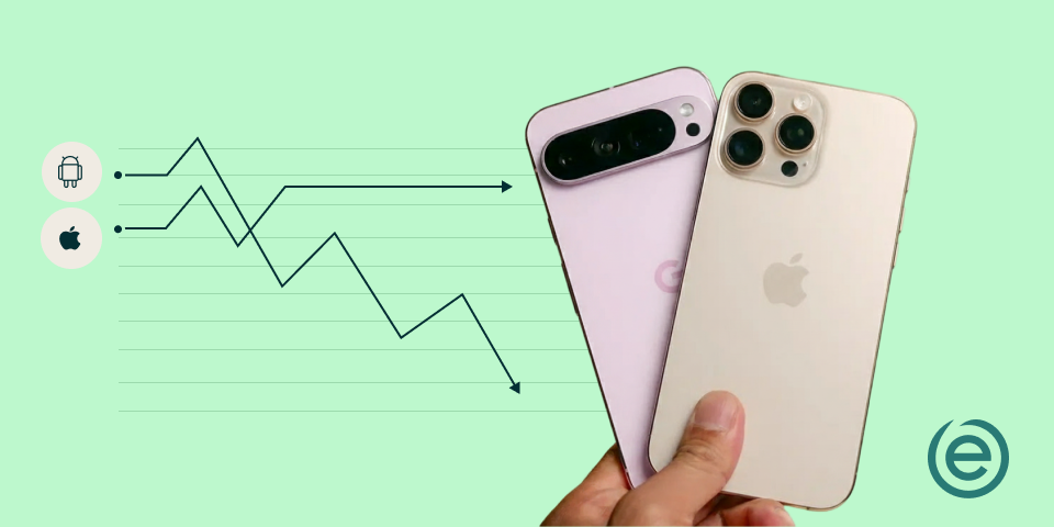 Kuinka paljon nopeammin Androidit menettävät arvonsa iPhoneihin verrattuna?