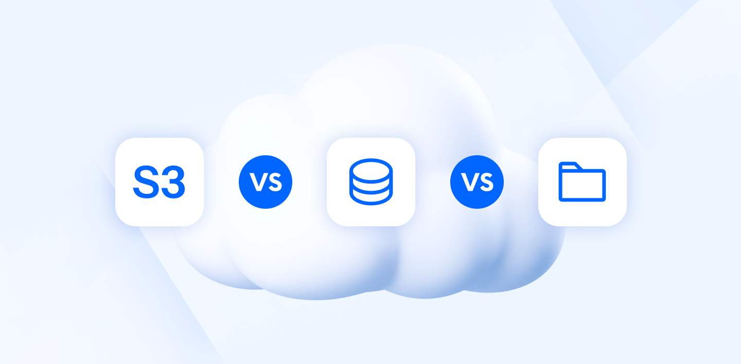 Objektin tallennus vs. Tiedoston tallennus vs. Block Storage 