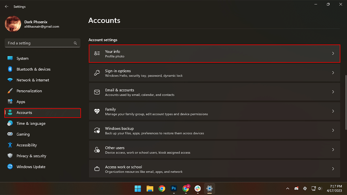 Switch From Microsoft Account To Local