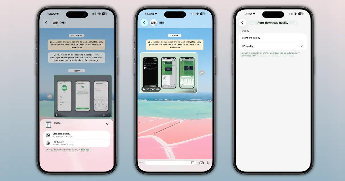 WhatsApp beta lisää valokuvien ja videoiden latauslaadun hallinnan iOS:ssä