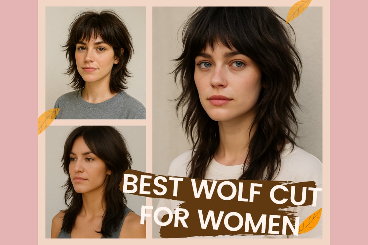 Wolf Cut Women Trend 2025: Parhaat tyylivinkit kasvomuodon mukaan